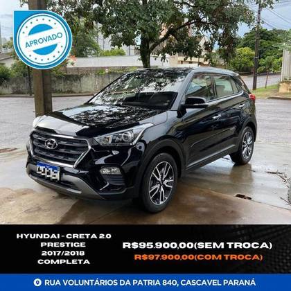 HYUNDAI CRETA 2.0 16V FLEX PRESTIGE AUTOMÁTICO